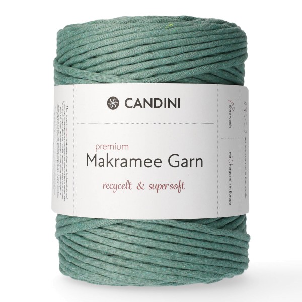 Premium Makramee Garn, 4mm, gezwirnt - aquamarin